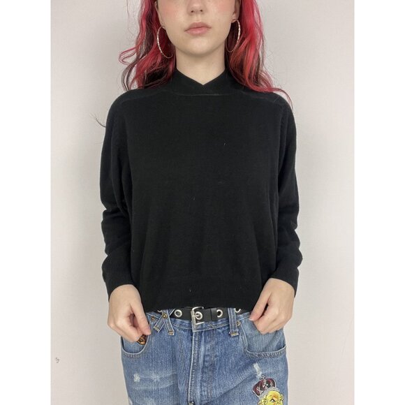 Jacob Sweaters - Vintage Jacob Wool Black Turtleneck Sweater